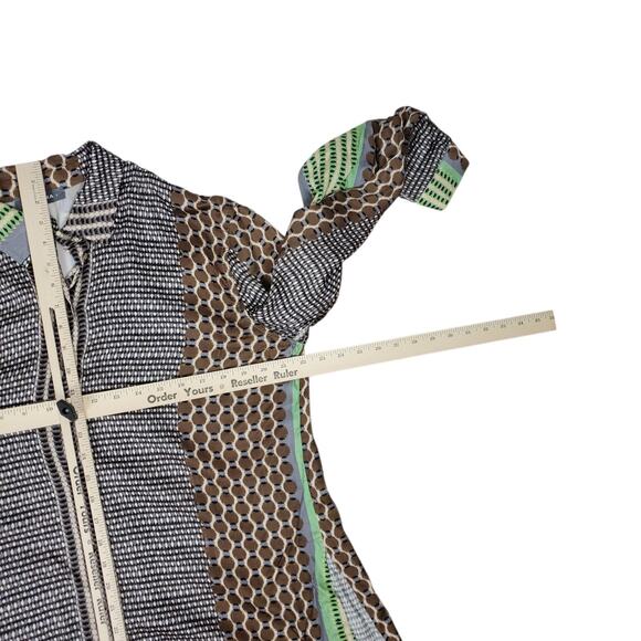 Alembika Button Up Tunic Top Size 1 US 6-8 Pistachio Long Sleeve Blouse READ DES - Picture 13 of 15